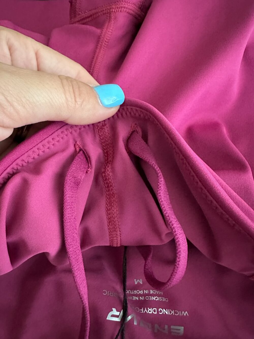 NWT Endeavor Athletic Drawcord Leggings Wild Orchid Cooling Performance Workout - Picture 9 of 16